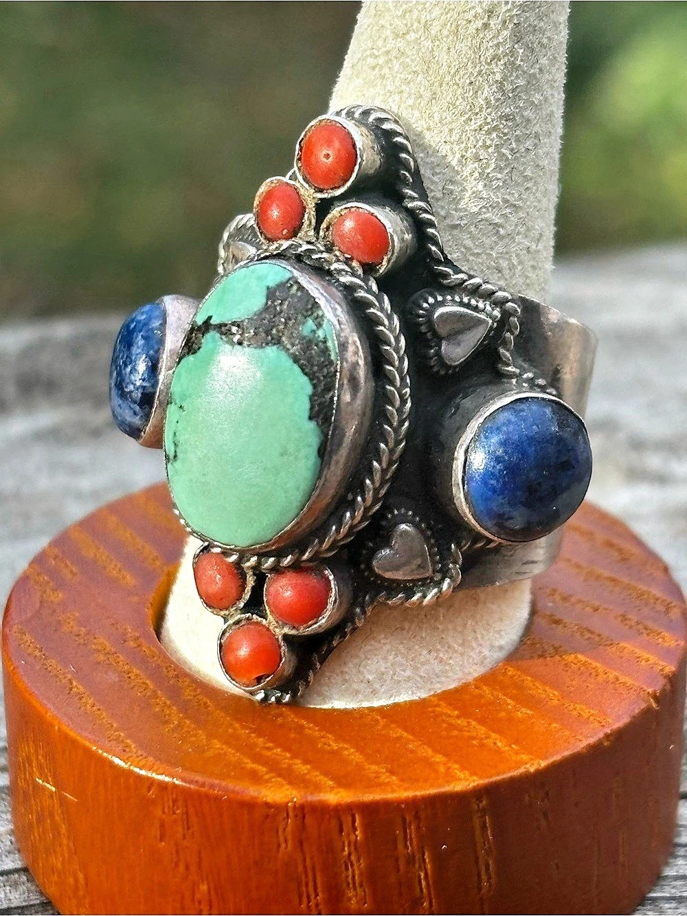 Vintage Sterling Silver Turquoise Ring
